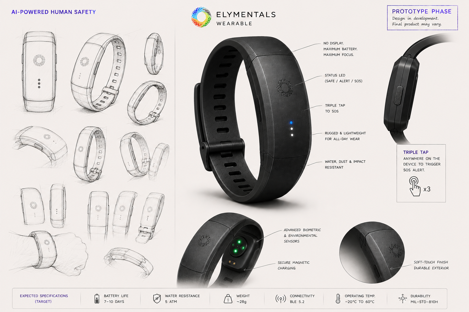 Screenless Elymentals wearable concept
